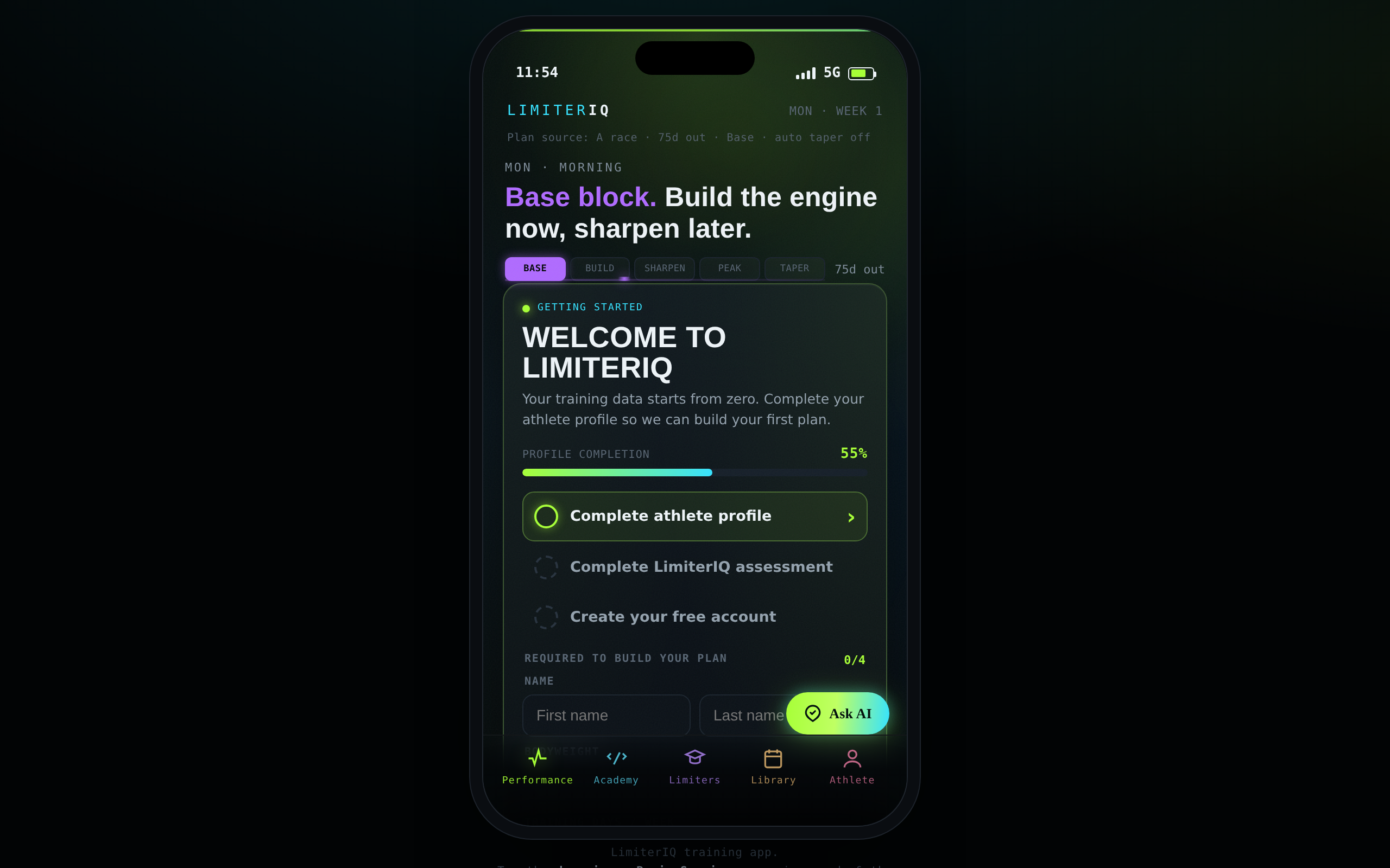 LimiterIQ runs in the browser on desktop too: same account, same plan